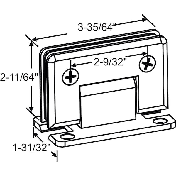 Standard Duty Hinge Bevel Edge